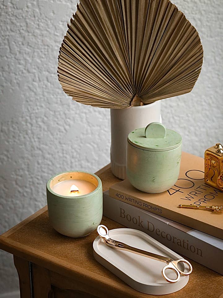 Comfort Concrete Jar Candle for wholesale by The Low Key Company