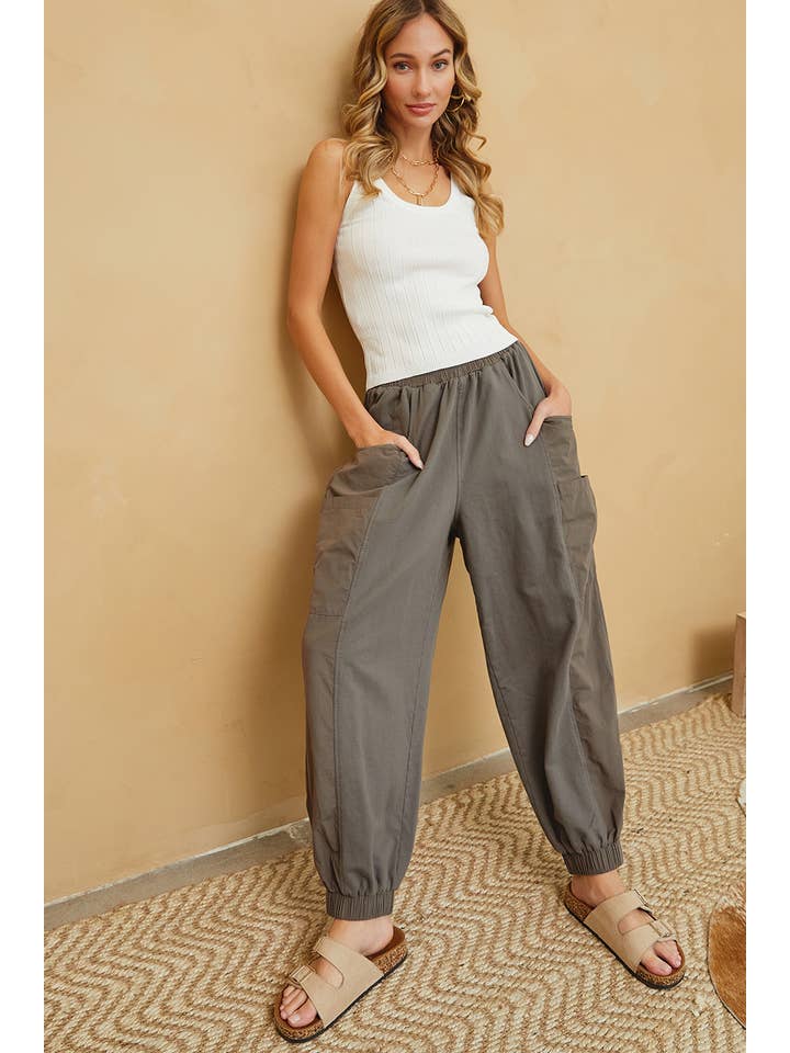 Sweet Lovely by Jen - Wholesale Lounge Sweatpants/Joggers - Women's - CASUAL COMFY WIDE-LEG HARMES JOGGERS4