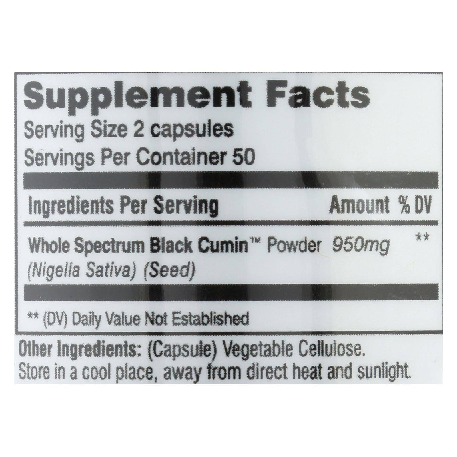 Everyday Supply Co - Wholesale Oral Supplement/Vitamin - Amazing Herbs - Black Seed - 100 Capsules2