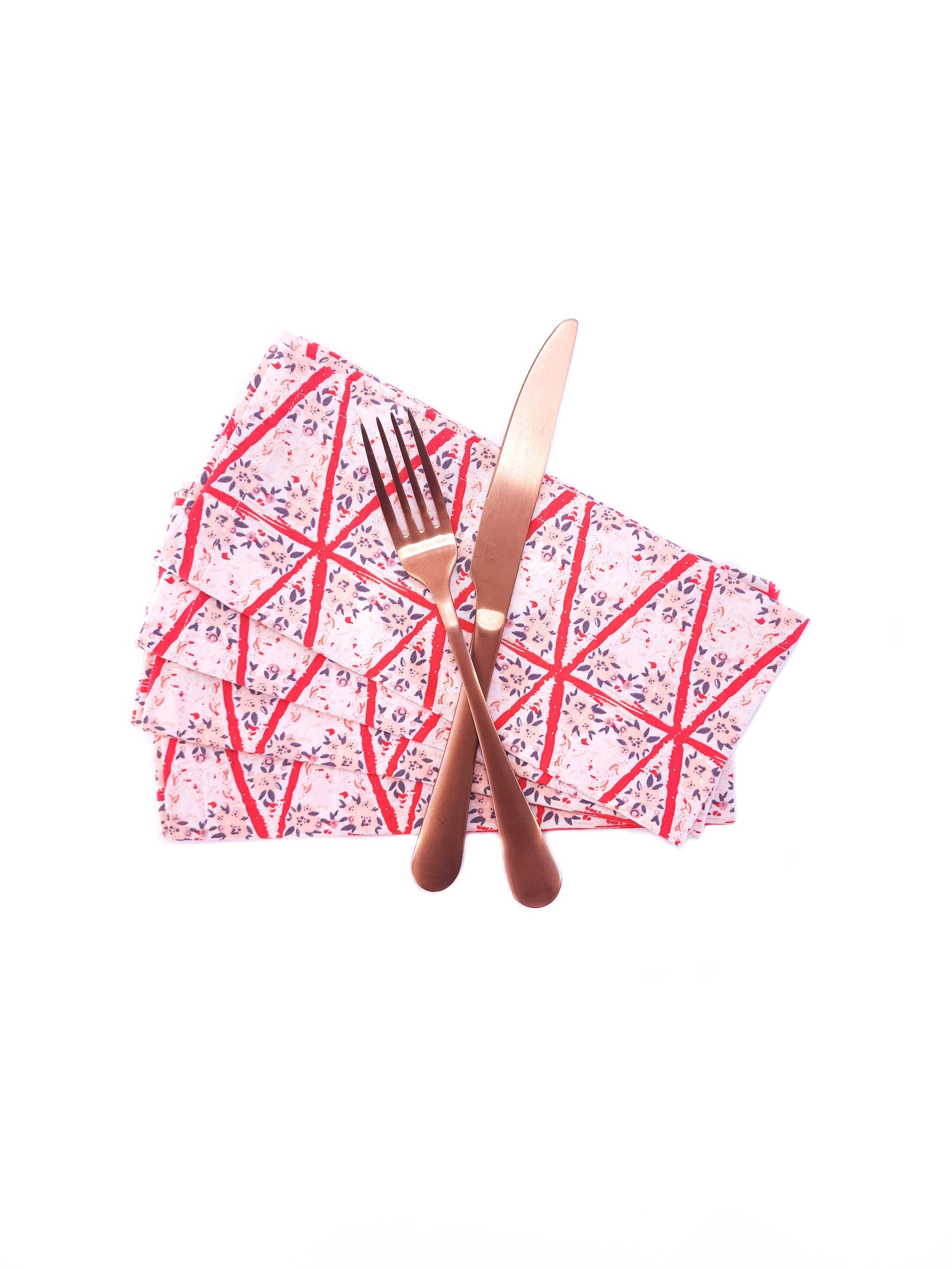 90 West Linen Co. - Wholesale Dinner & Cloth Napkin - Romantic Floral Cloth Napkins, Set of 45