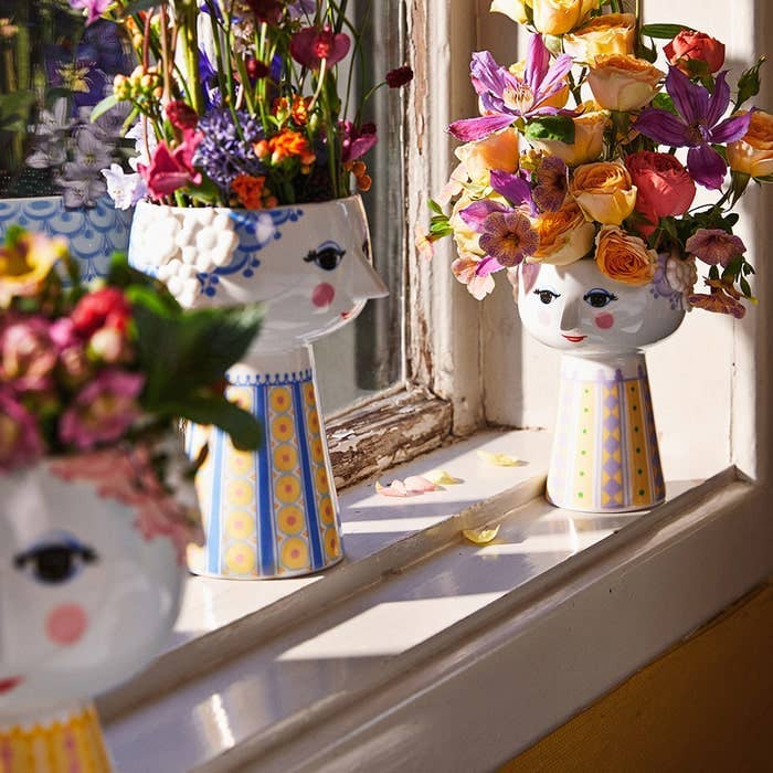 Danish Design Collective - Wholesale Vase - Bjørn Wiinblad - Eva - Long Base Ceramic 3D Plant Pot / Vase7