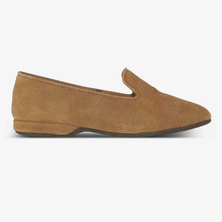 Zapatilla Mujer Serraje Lisa Camel para venta al por mayor de Deisidro