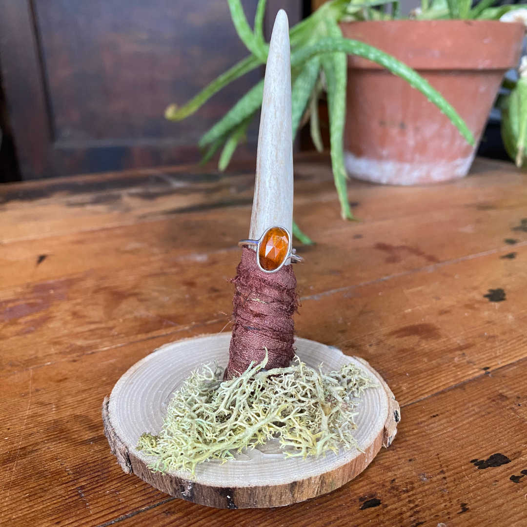 Seeds - Wholesale Single Stone/Solitaire Ring - Sterling Silver Band Abstract Stone Ring Moonstone, Kyanite 11