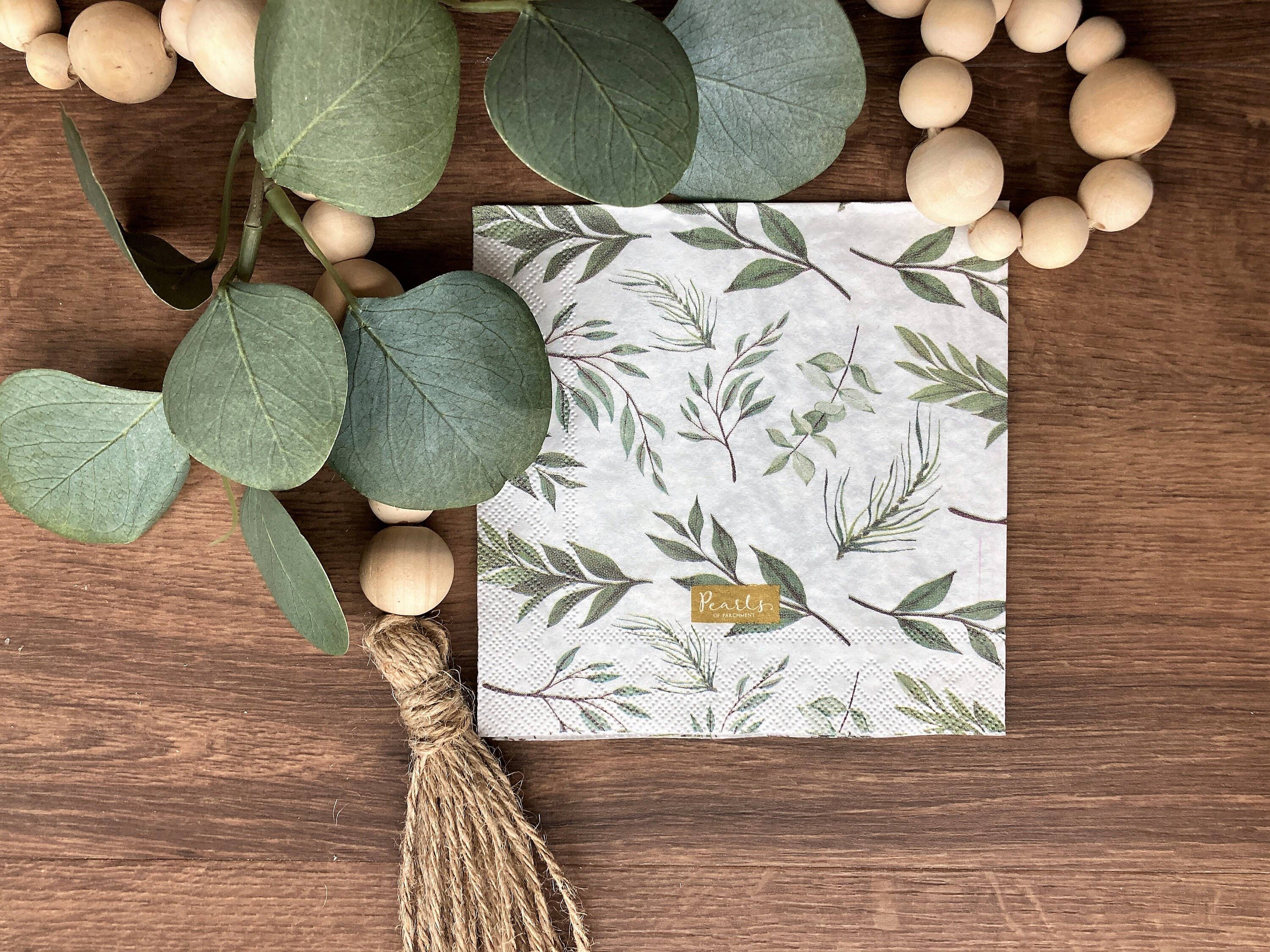 Pearls of Parchment - Wholesale Disposable Napkin - Grow In Grace Paper Napkins | 16 ct Scripture Napkins1