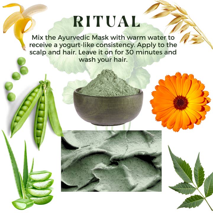 The Sacred Essence - Wholesale Scalp/Hair Treatment - HEAL Ayurvedic Mask For Damaged Hair and Dry Scalp - 240ML5