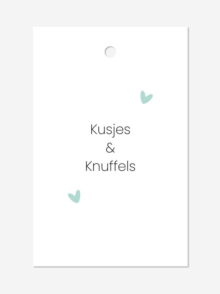 Gift Label | Kisses & Cuddles for wholesale by Studio Liefs Linne