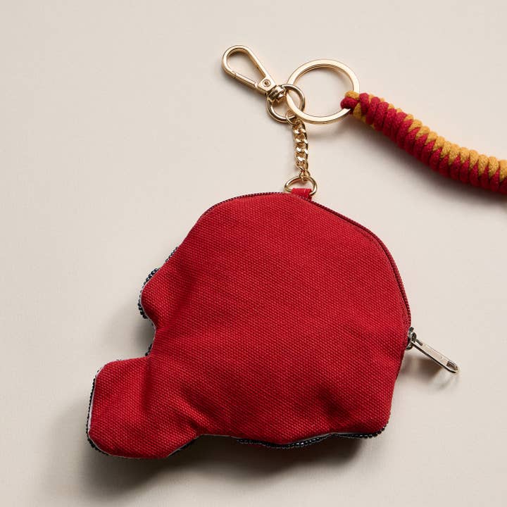 Frem - Wholesale Keychain - Women's - Game Day Beaded Helmet Keychain Pouch – Team Colors12