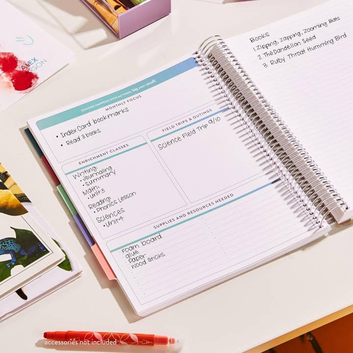 Erin Condren Design - Wholesale Planner - 8.5x11 Homeschool Planner - School Supplies5