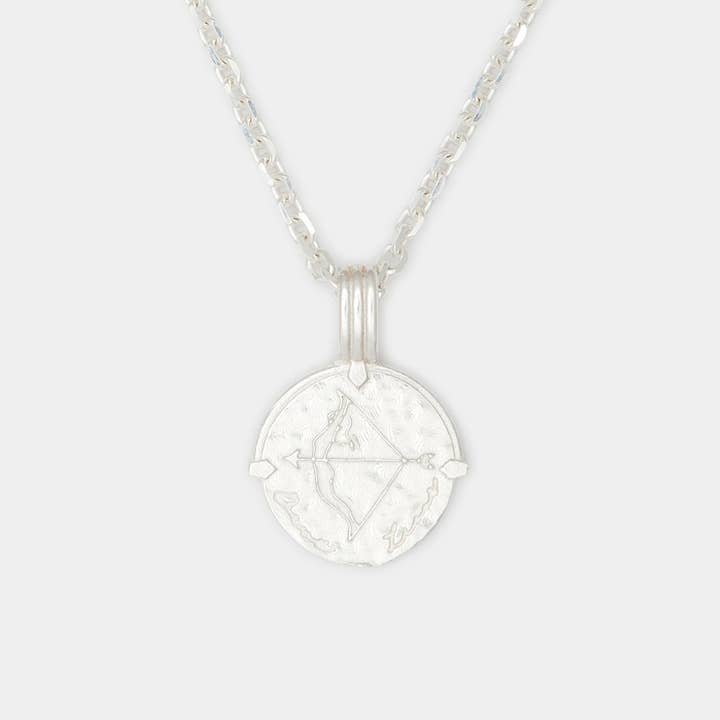Zodiac Necklace in Silver for Him for wholesale by Deux Lions Jewelry