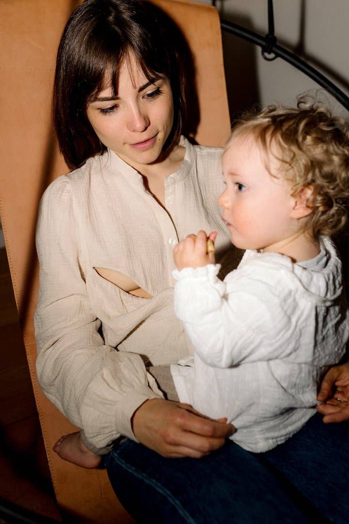 Mama Lova Milk Nursing Blouse for wholesale on Faire7