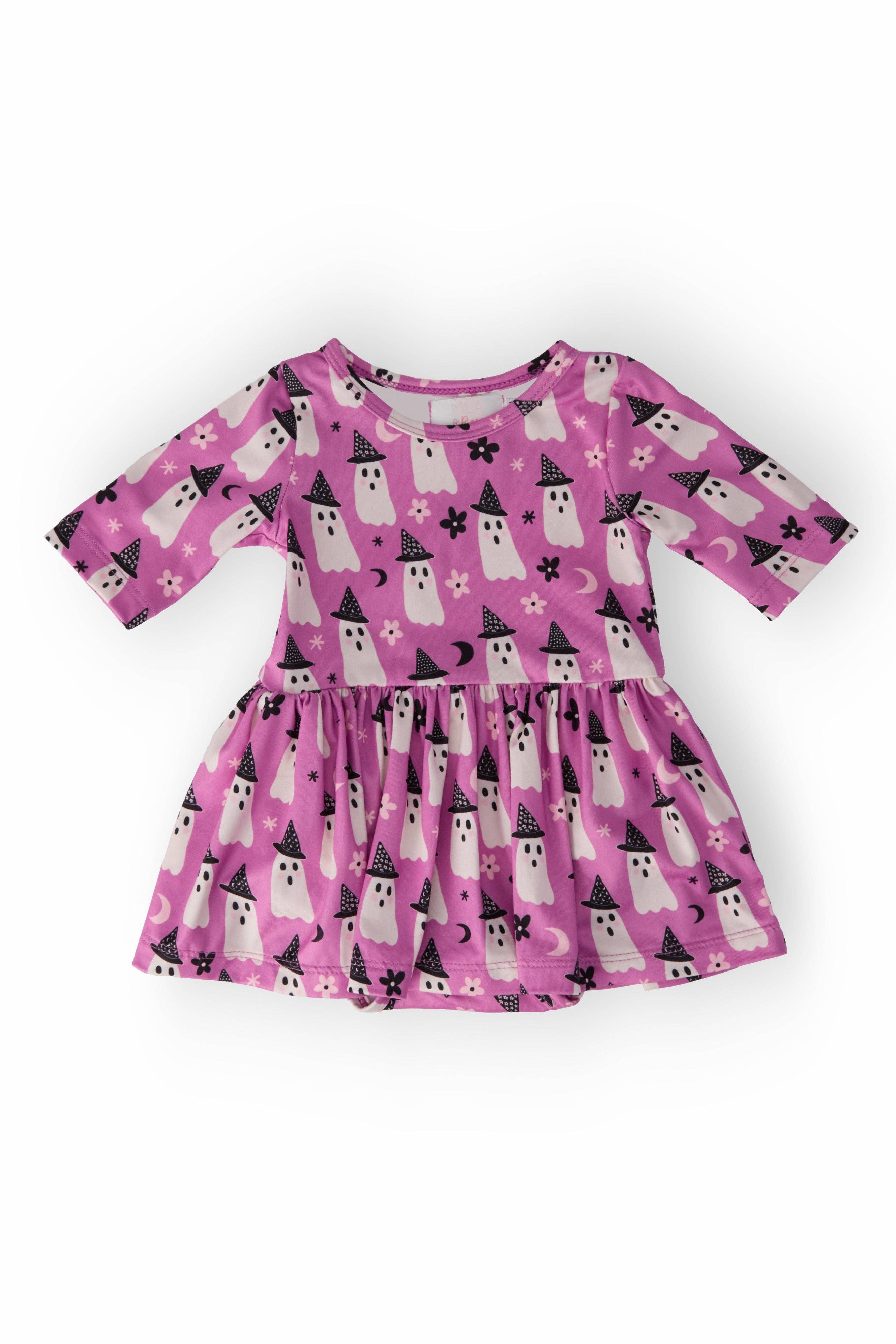 Mila & Rose - Wholesale Bodysuit (Non-Footed) - Baby - Witches Boo Twirl Bodysuit