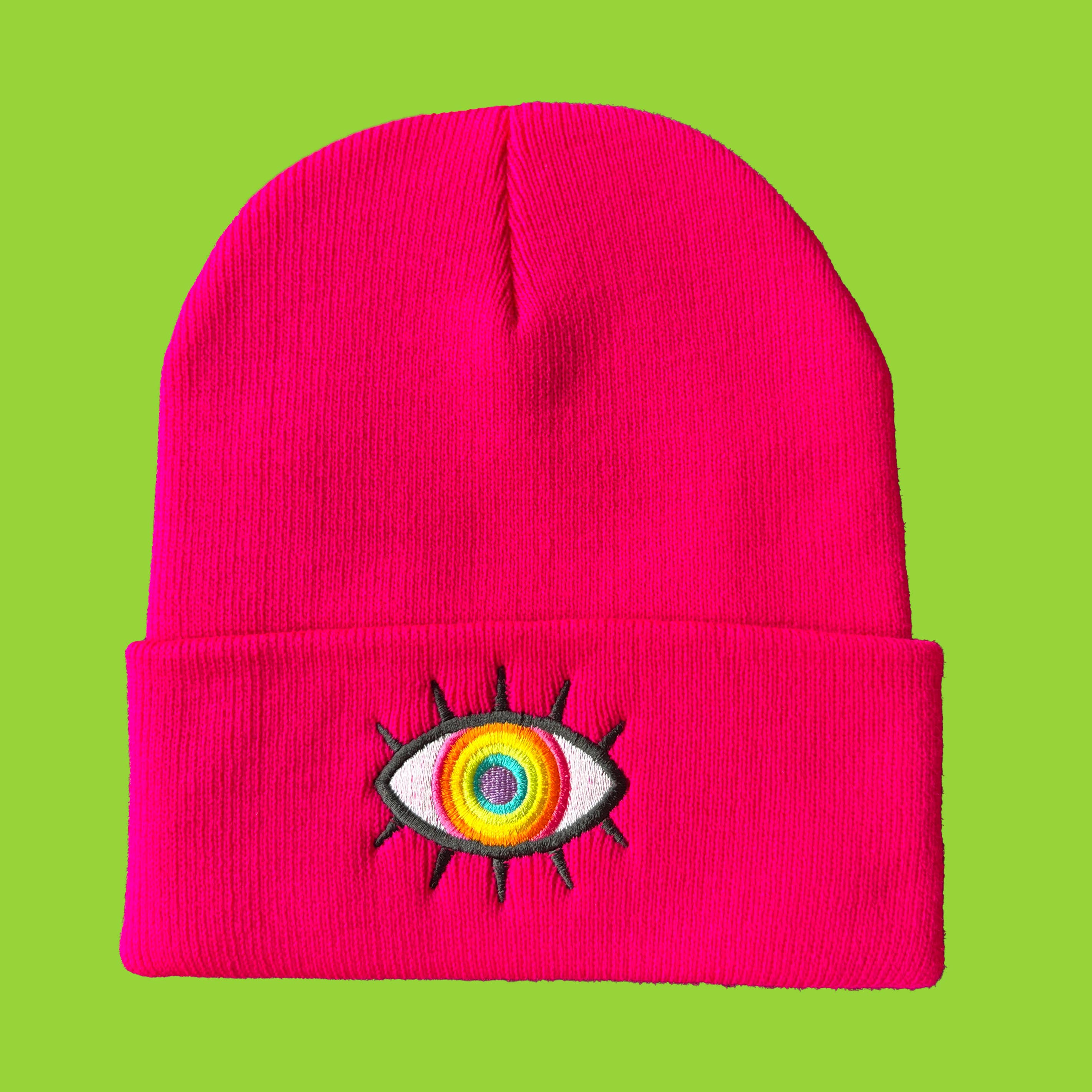 Wokeface - Wholesale Beanie - Unisex - Rainbow Eye Beanie4