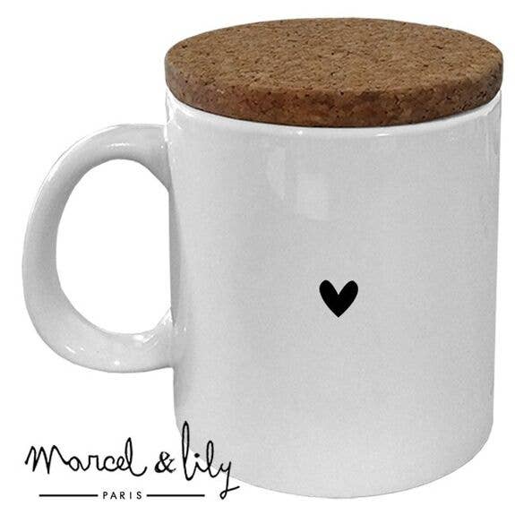 Marcel & Lily - Vente Tasse à café - Mug "Papa love" avec son couvercle en liège1