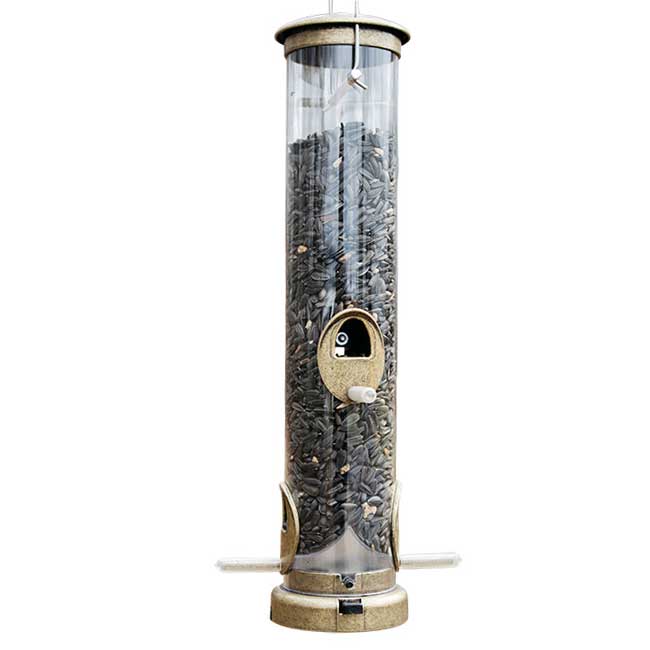 Aspects Quick Clean - Brass Bird Seed Tube Feeder - Medium for wholesale by Birds Choice