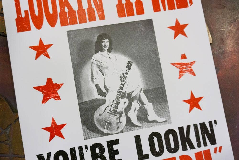 Hatch Show Print - Wholesale Poster - Loretta Lynn You're Lookin' at Country Poster2