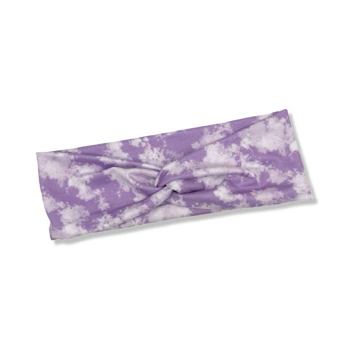 The Happy Headband Co - Wholesale Fashion Headband - Women's - Purple Tie Dye Knotted Headband