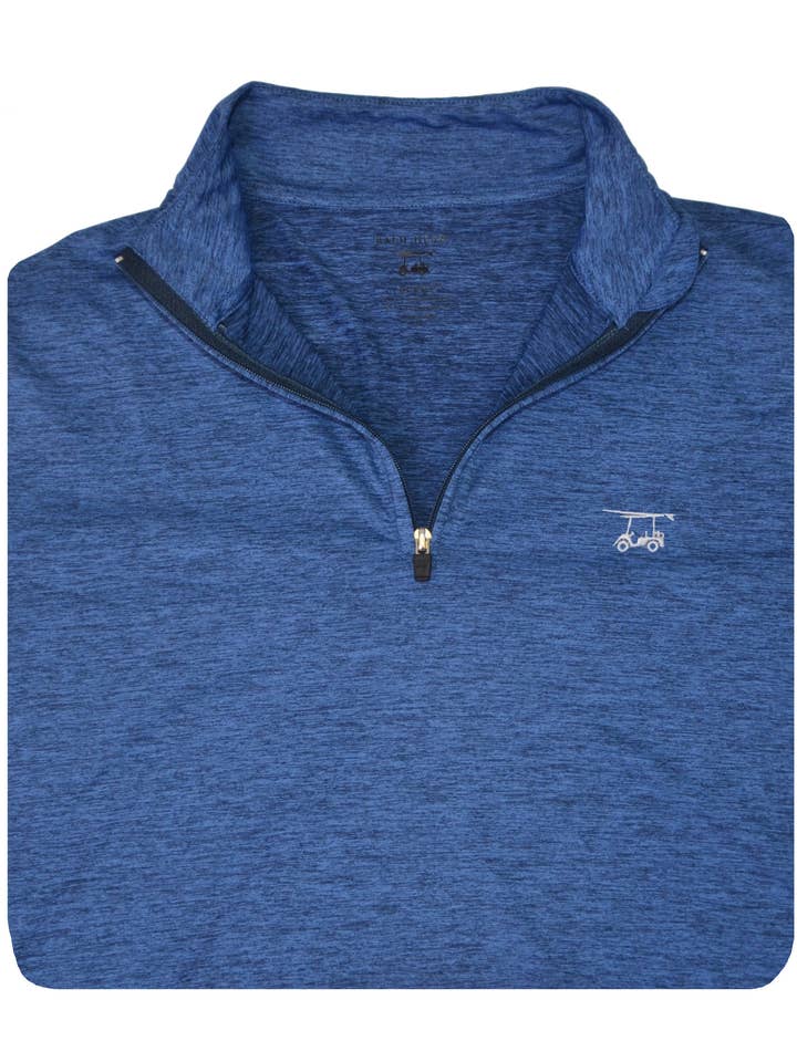 Cerniera quadrata con vista sull'oceano - Heather Royal Blue per la vendita all'ingrosso da parte di Bald Head Blues