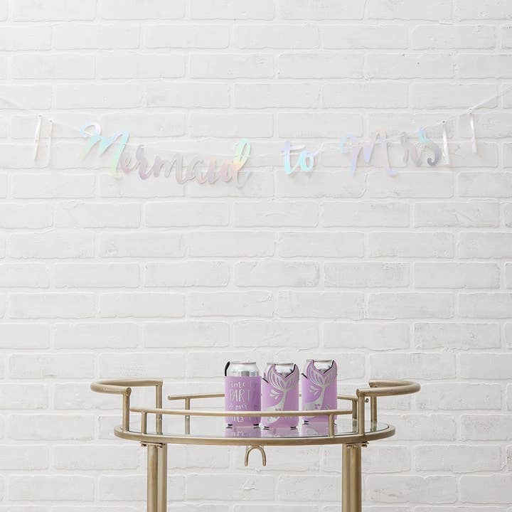 Weddingstar Inc. - Wholesale Party Sign/Banner - Paper Bachelorette Party Banner - Mermaid To Mrs1