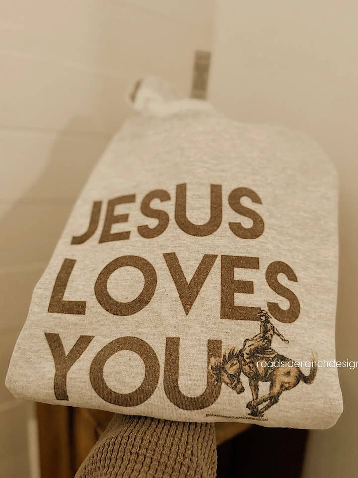 Jesus loves you for wholesale by Roadside Ranch Design