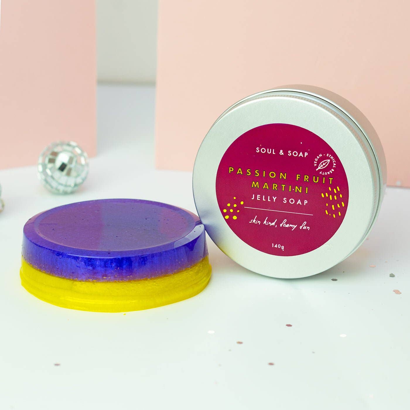 Khalanna Ltd - Soul and Soap - Wholesale Bar Soap - Passion Fruit Martini Jelly Soap0