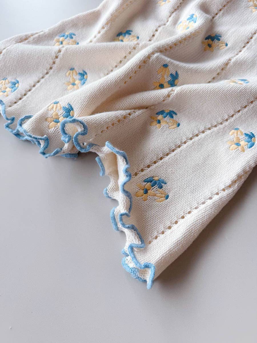 FRECKLES the label - Wholesale Dress - Kids - PRE-ORDER Bloom Pointelle Tie Dress | Pansy1