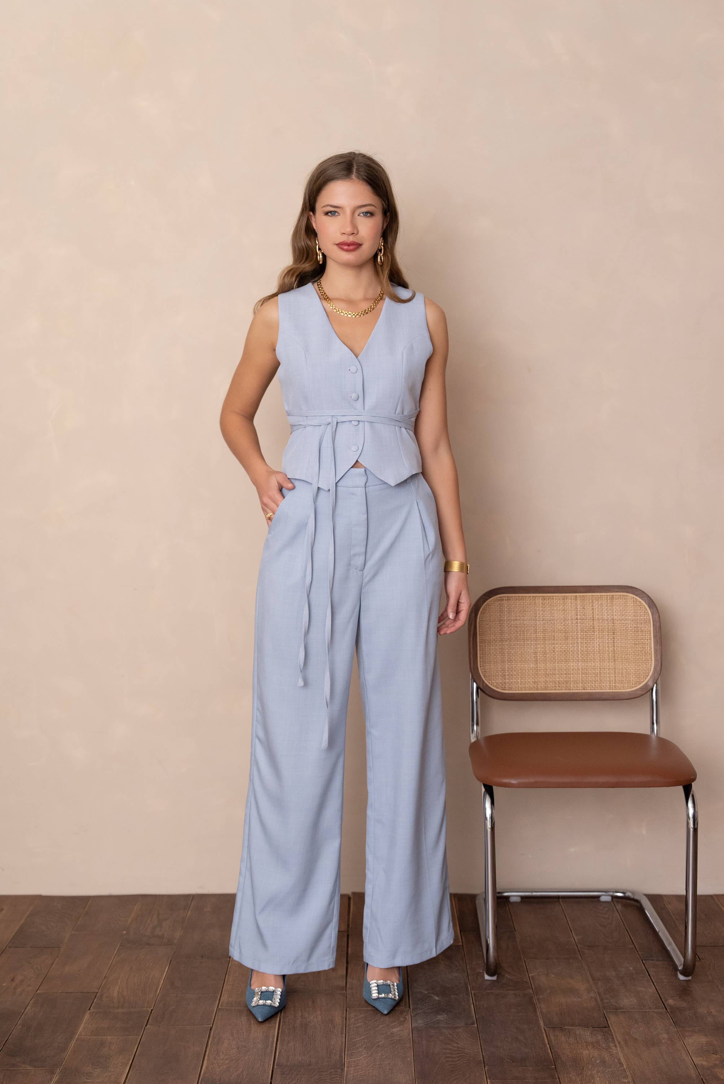 LULUMARY – wholesale Kostymväst – Dam – Väst med dragsko GL0167