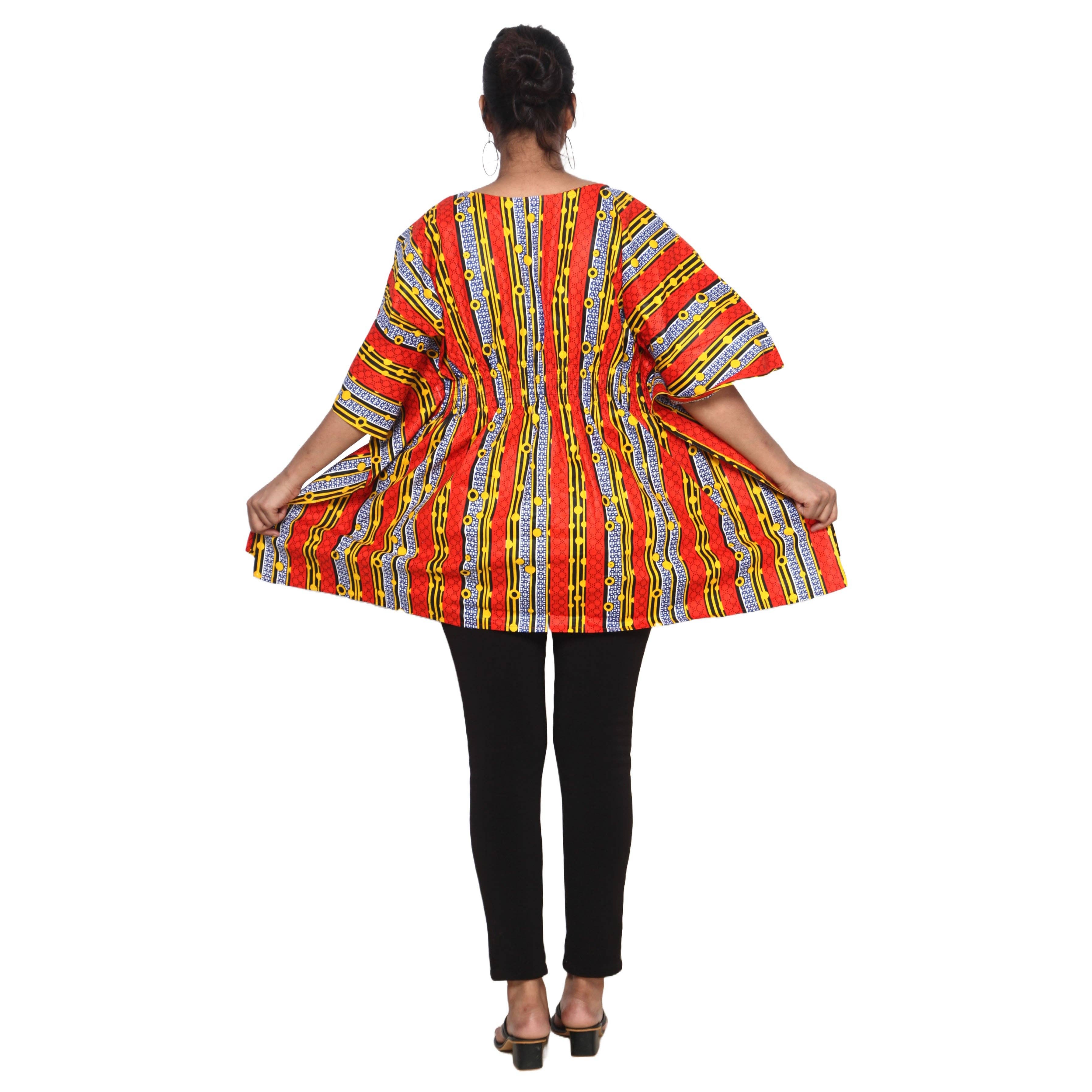 African Stars - Wholesale Kaftan - Women's - Women's Half Kaftan With Elastic Waist -- FI-P1456