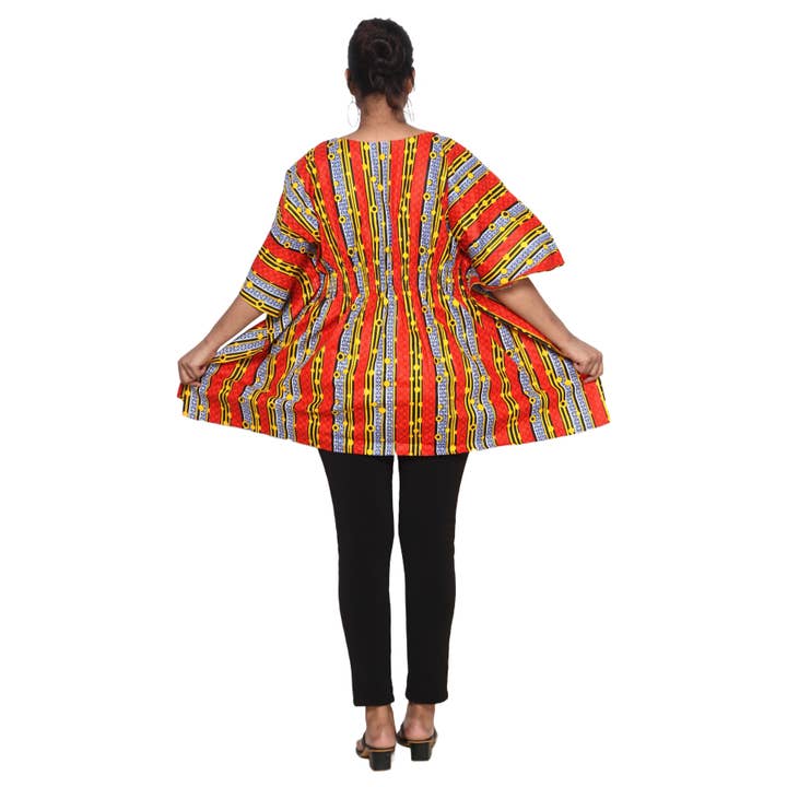 African Stars - Wholesale Kaftan - Women's - Women's Half Kaftan With Elastic Waist -- FI-P1456