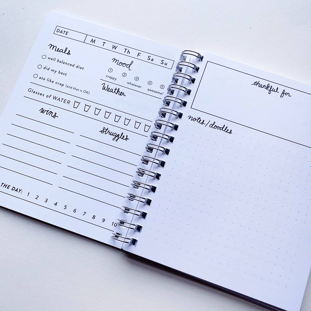 Steel Petal Press - Wholesale Notebook - Pocket Tracker Trees Habit Tracker Spiral Notebook2