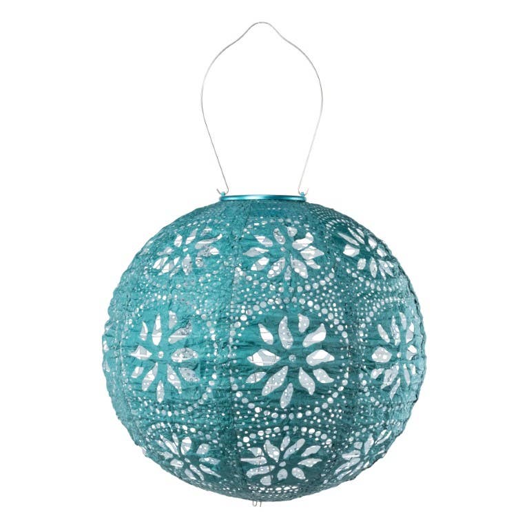 Allsop Home & Garden - Wholesale Outdoor/Lawn Light - Stella Boho 12" Globe Solar Lantern - Mineral Grn4