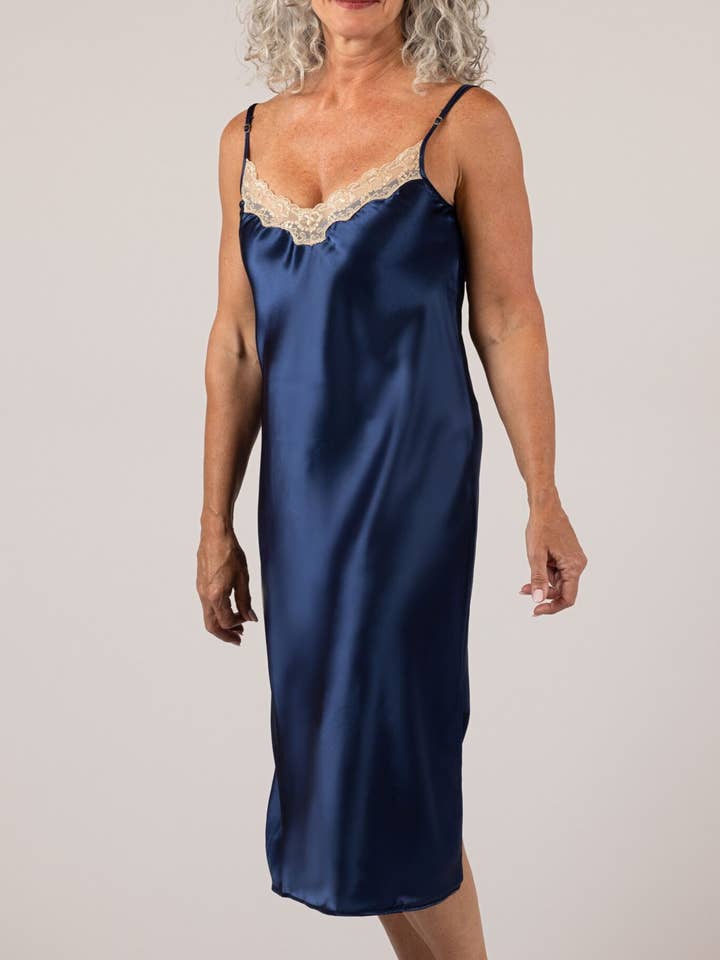 Shadowline® Charming Satin Ballet Nightgown for wholesale by Shadowline Lingerie