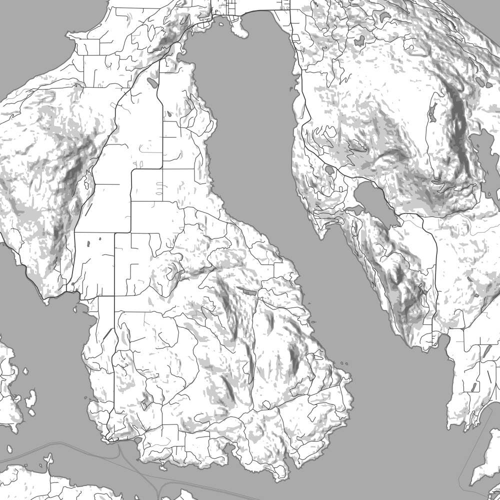 JACE.design – Engroshandel Kunsttryk – Orcas Island WA Kort Print Classic4