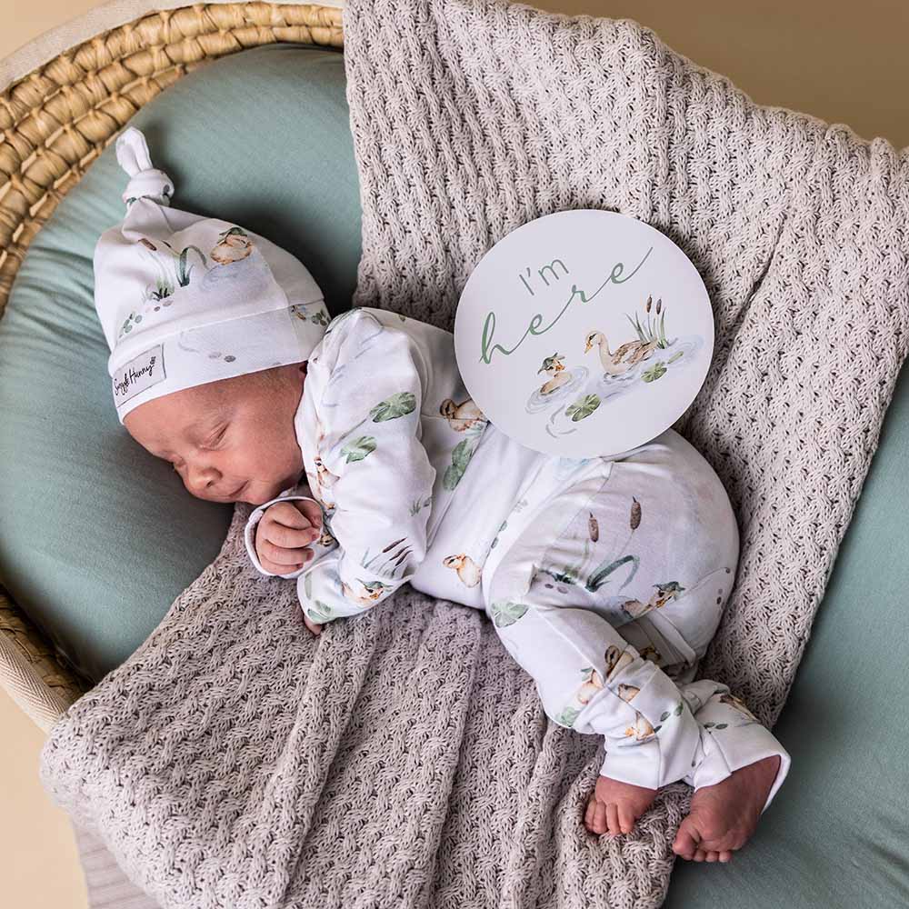 Snuggle Hunny - Wholesale Jumpsuit - Baby - Duck Pond Organic Growsuit3