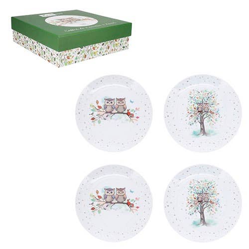 Set of 4 Assorted Portfolio Dessert Plates - POASS59G01 for wholesale by KIUB
