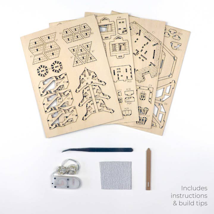 Tiny Treehouses - Wholesale DIY Craft Kit - Woodland Outpost3