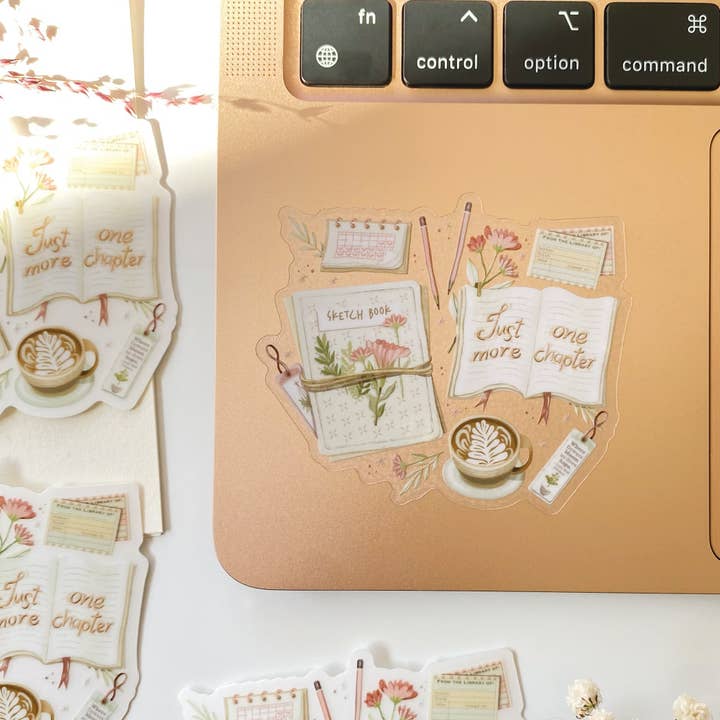 Lettoon - Wholesale Sticker - Clear Vinyl Sticker - Just One More Chapter2