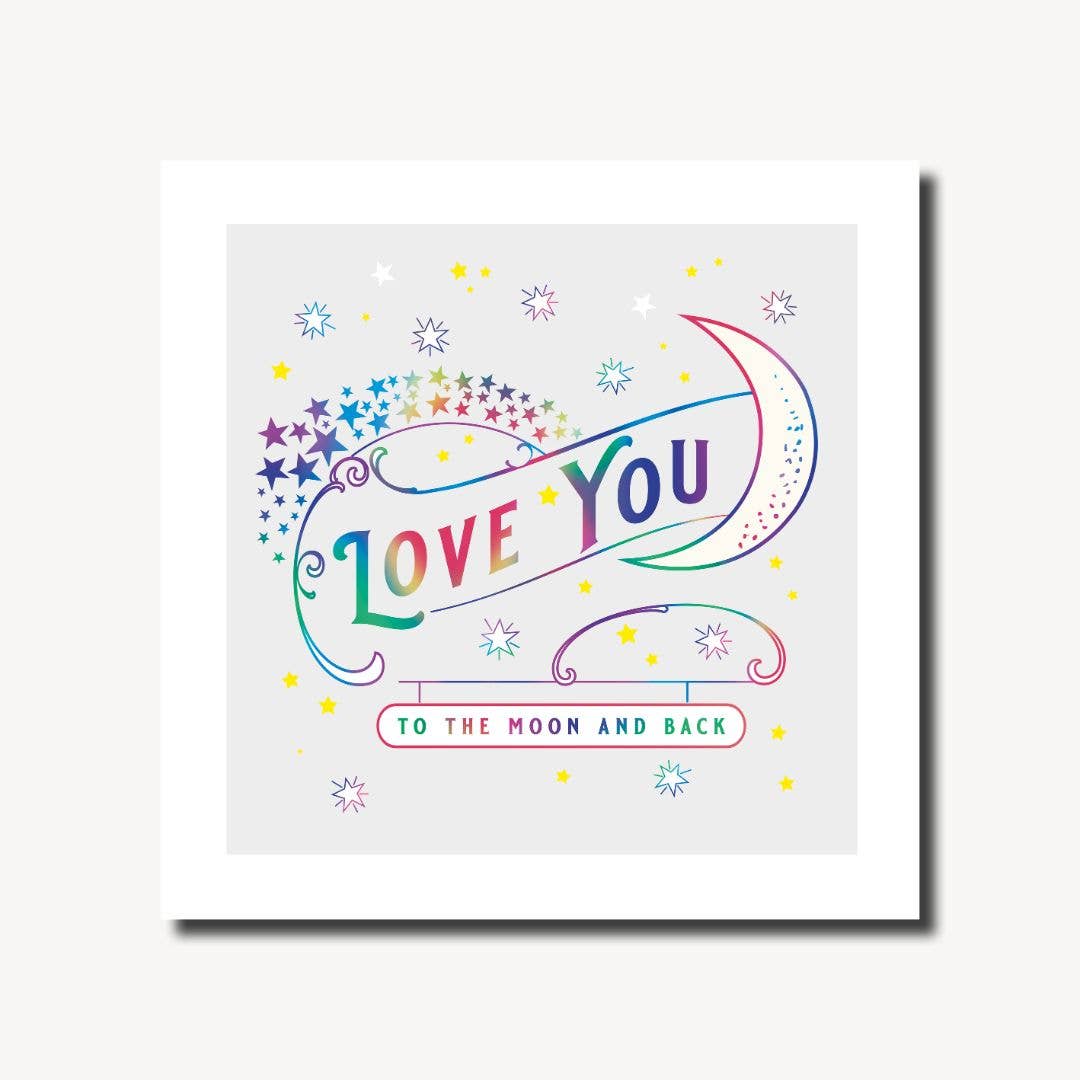 Marina B – wholesale Love card – Mardi Gras Moon & Back Square Greeting Card0