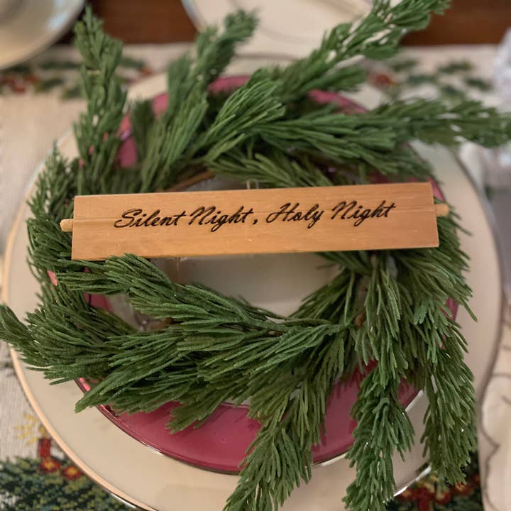 Silent Night, Holy Night Shutter Stick for wholesale by LAND OF COTTON