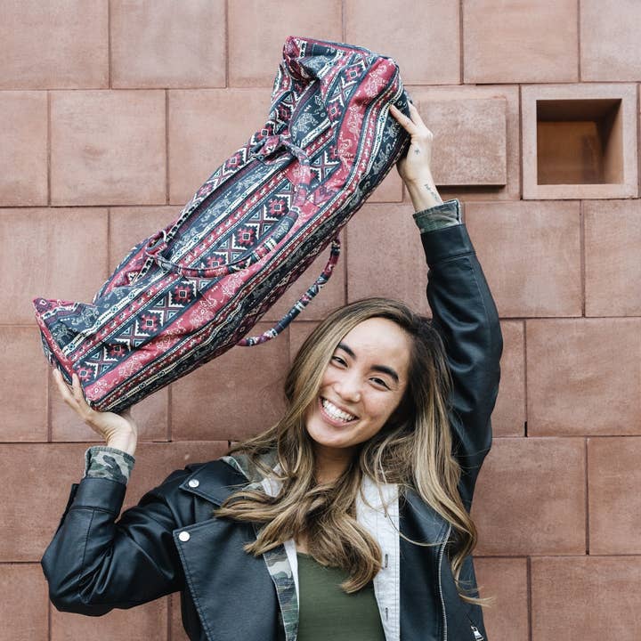 Kindfolk - Wholesale Weekender Bag - Women's - Patterned Yoga Mat Duffel Bag