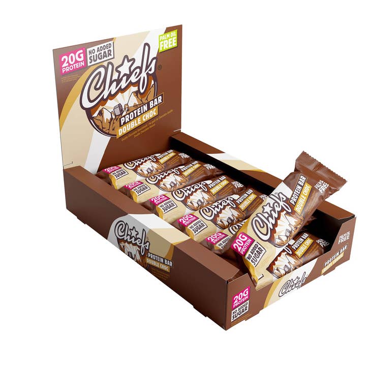Chiefs Protein Bar Double Choc 55g for wholesale by Chiefs
