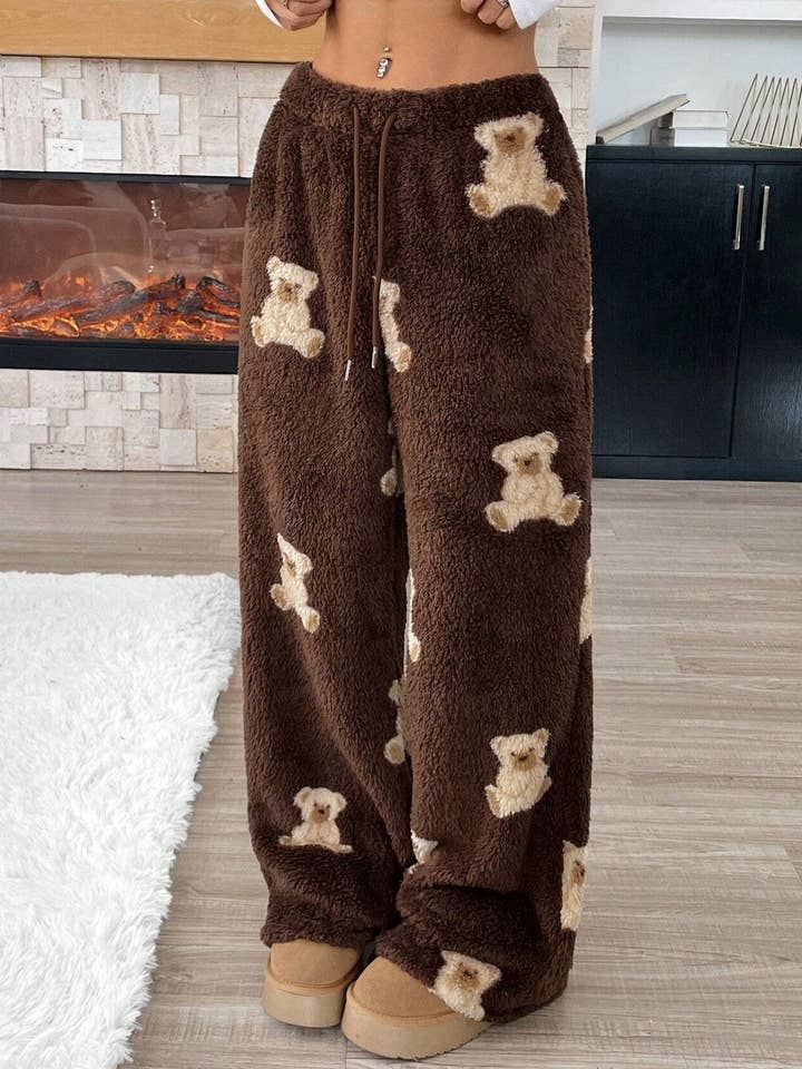 Casual Bear Pattern Winter Furry Pants and other Purchase Wholesale plush pants. Free Returns & Net 60 Terms on Faire trending on Faire.