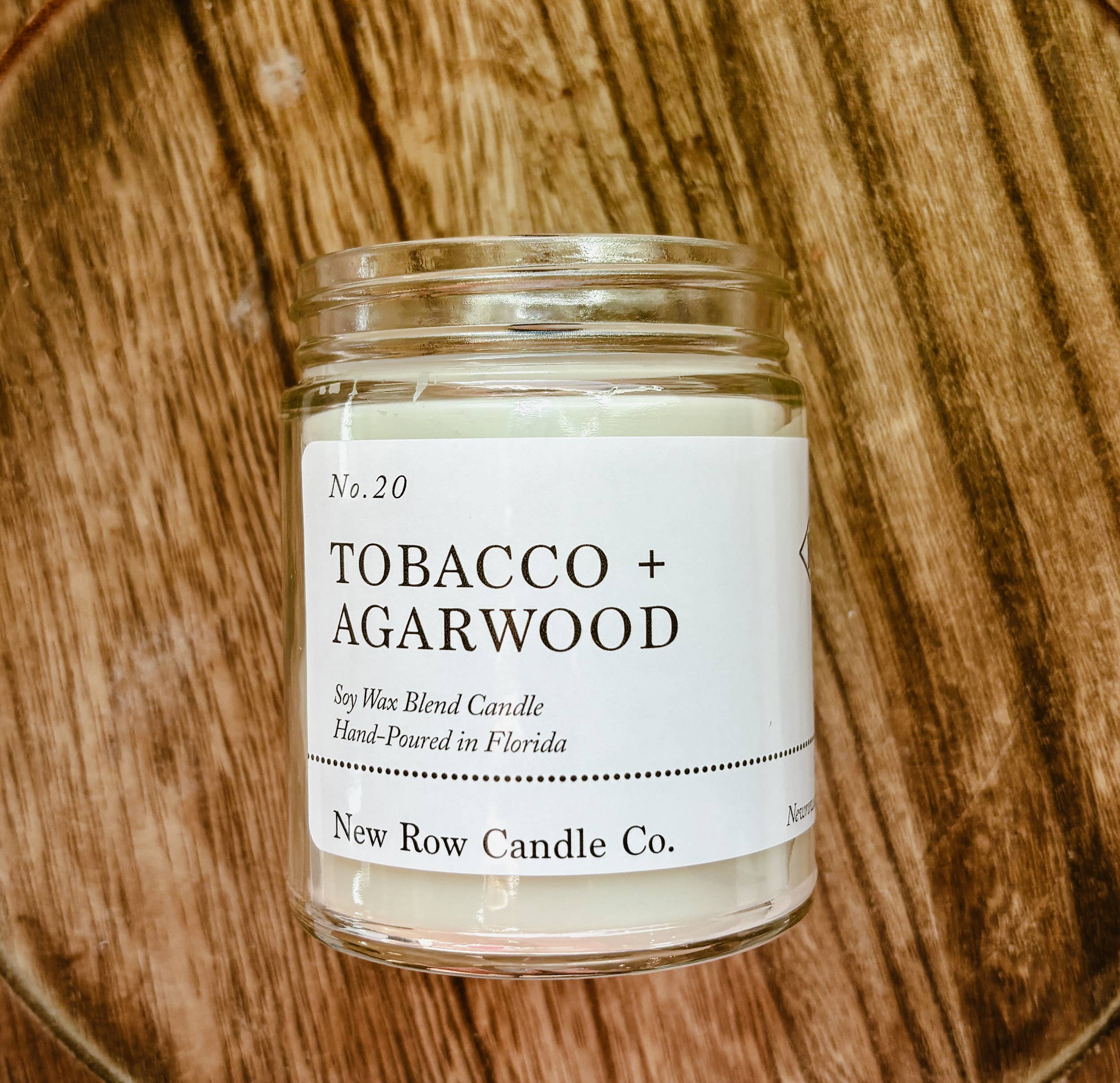 New Row Candle Co. - Wholesale Jar/Filled Candle - Mango + Pineapple Wood Wick Farmhouse Candle5