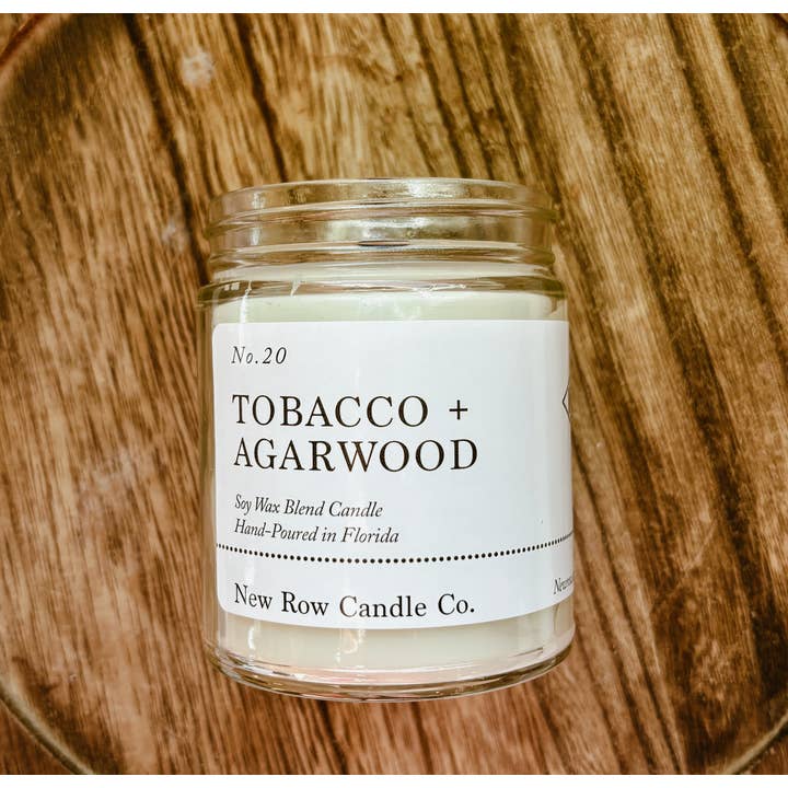 New Row Candle Co. - Wholesale Jar/Filled Candle - Mango + Pineapple Wood Wick Farmhouse Candle5