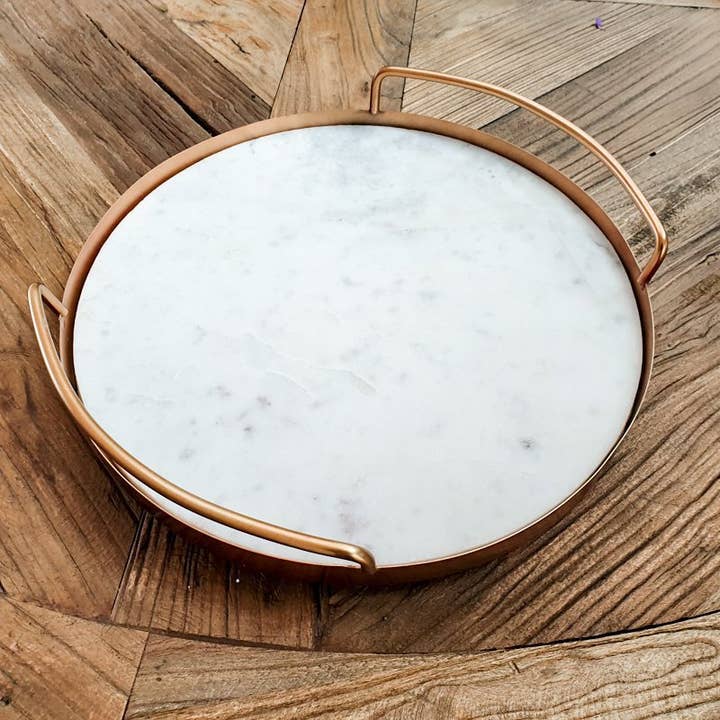 CLINQ - Wholesale Serving Tray - Copper and Marble Tray2