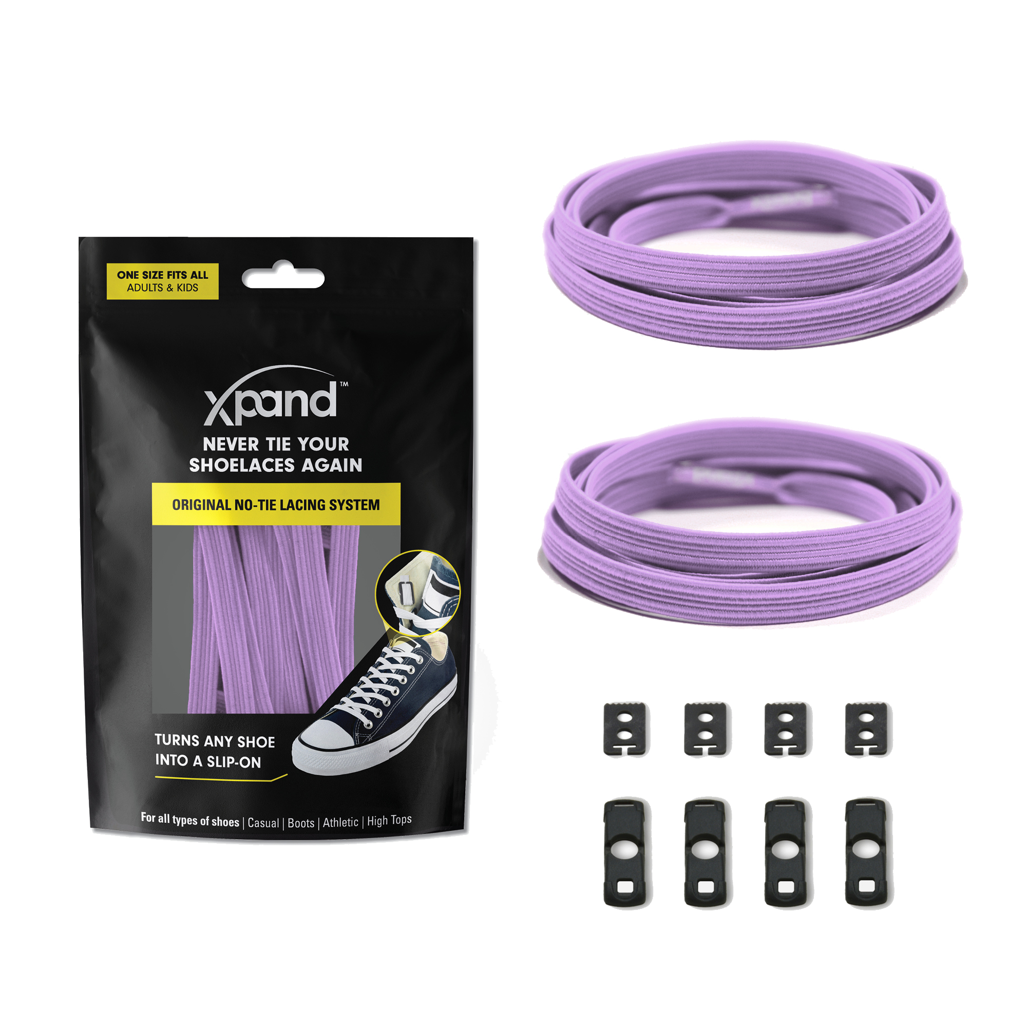 Xpand Laces – Engroshandel Snørebånd - Unisex – Elastiske flade snørebånd uden knude | Ingen flere knuder | Én størrelse8