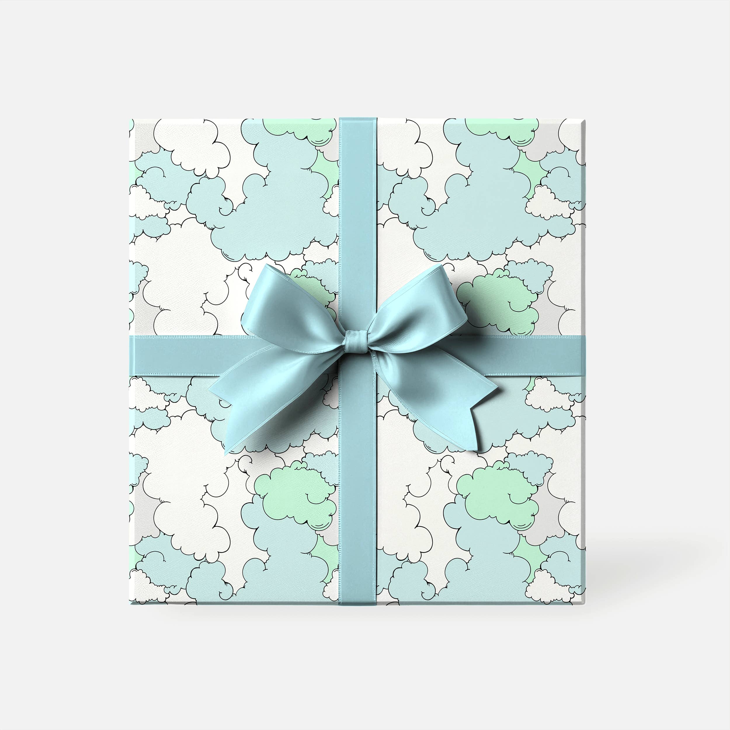 Lovely Print Co. - Wholesale Wrapping Paper Roll - Cloudscape Wrapping Paper