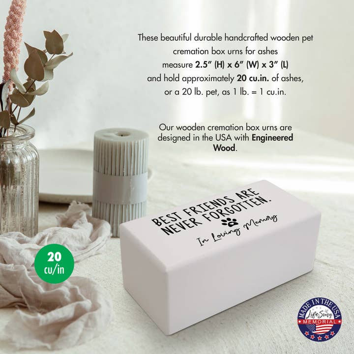 LifeSong Milestones - Wholesale Urn - Memorial Pet Urns for Ashes Best Friends Are Never Forgotten1