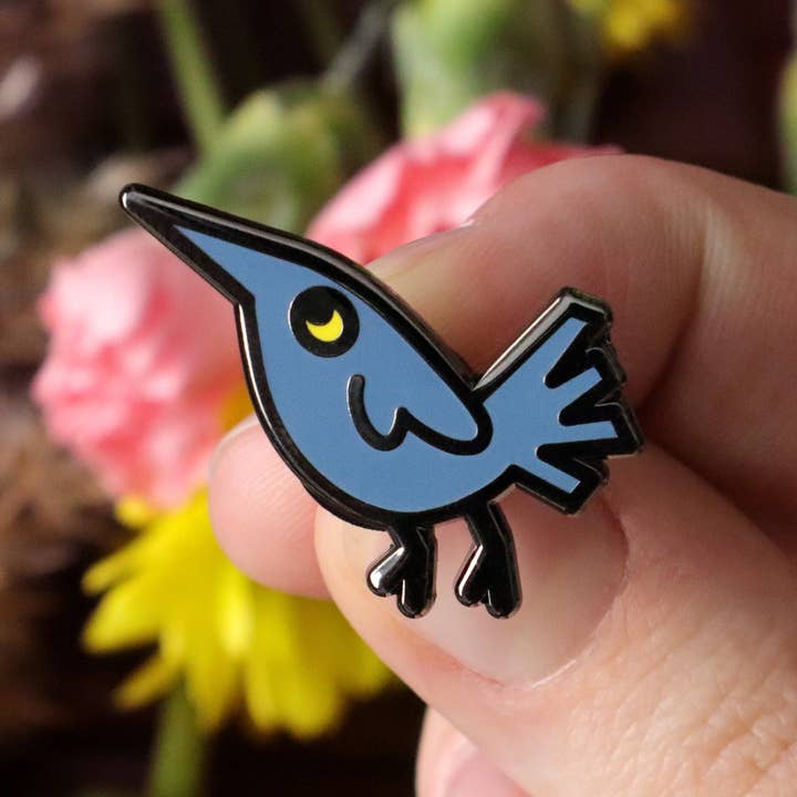 JelArts - Wholesale Lapel Pin/Button - Little Crow - Enamel Pin1