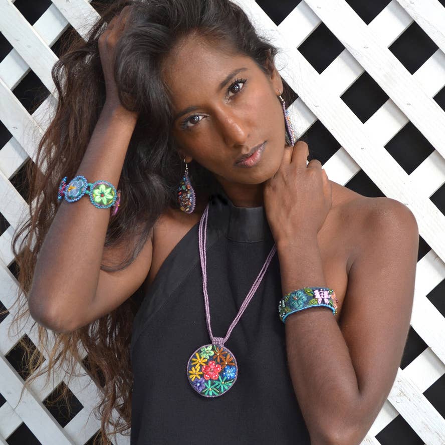 Dunitz & Company - Wholesale Beaded Bracelet - Embroidered & Beaded Flower  Bracelet - Fair Trade Verified4