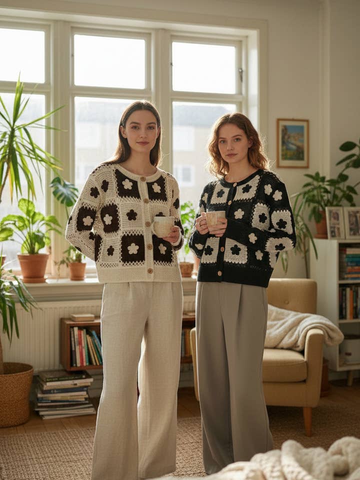 Gehaakte Madeliefjesvest voor wholesale door miglo